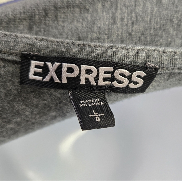 Express Color Block Skater Dess Blue L - Picture 5 of 8